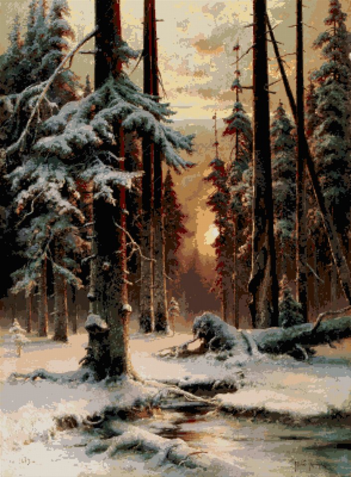 Apus de iarnă (Julius Clover)