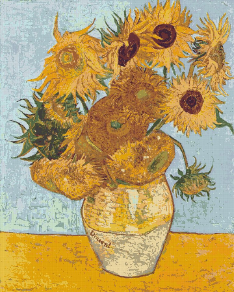 Vază cu floarea soarelui, 1888 (Van Gogh)
