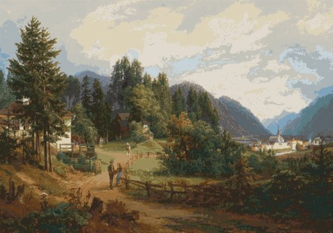 Vedere din Bad Ischl (Anton Schiffer)