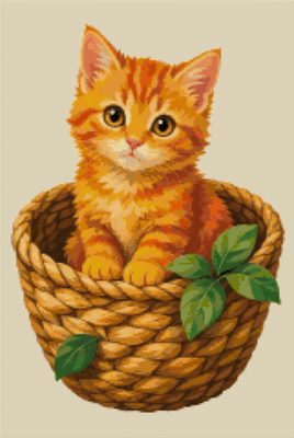 A Kitten in a Basket