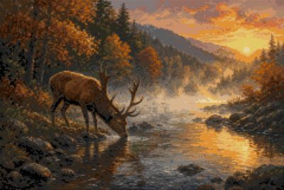 A Stag at the River