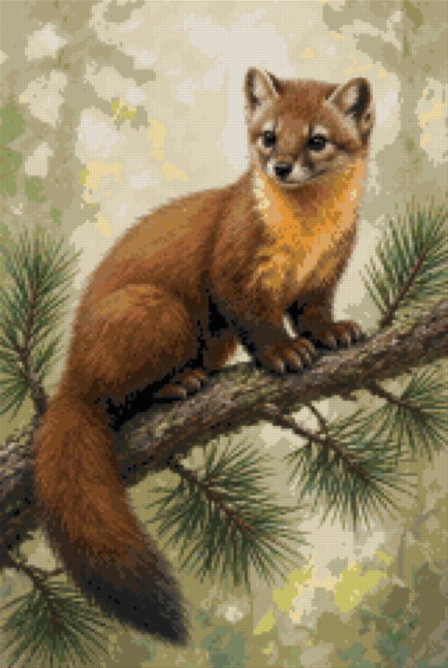 A Marten on a Branch