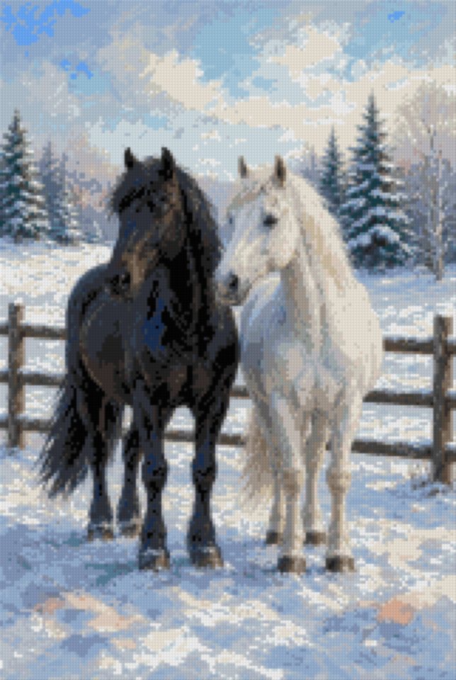 Horses in the Snow