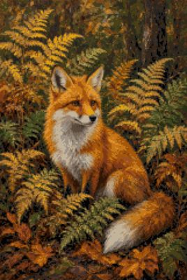 A Fox among Golden Ferns