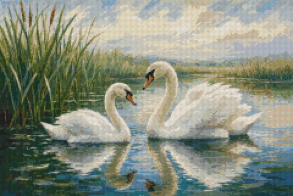 Swans on the Pond