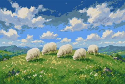 Sheep on the Hill