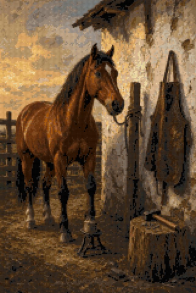 A Horse at the Farrier's