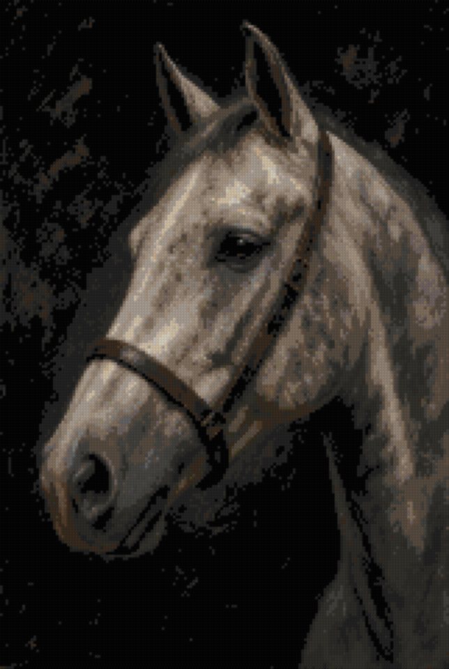 Head of a Grey Horse