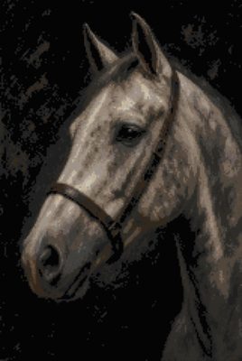 Head of a Grey Horse