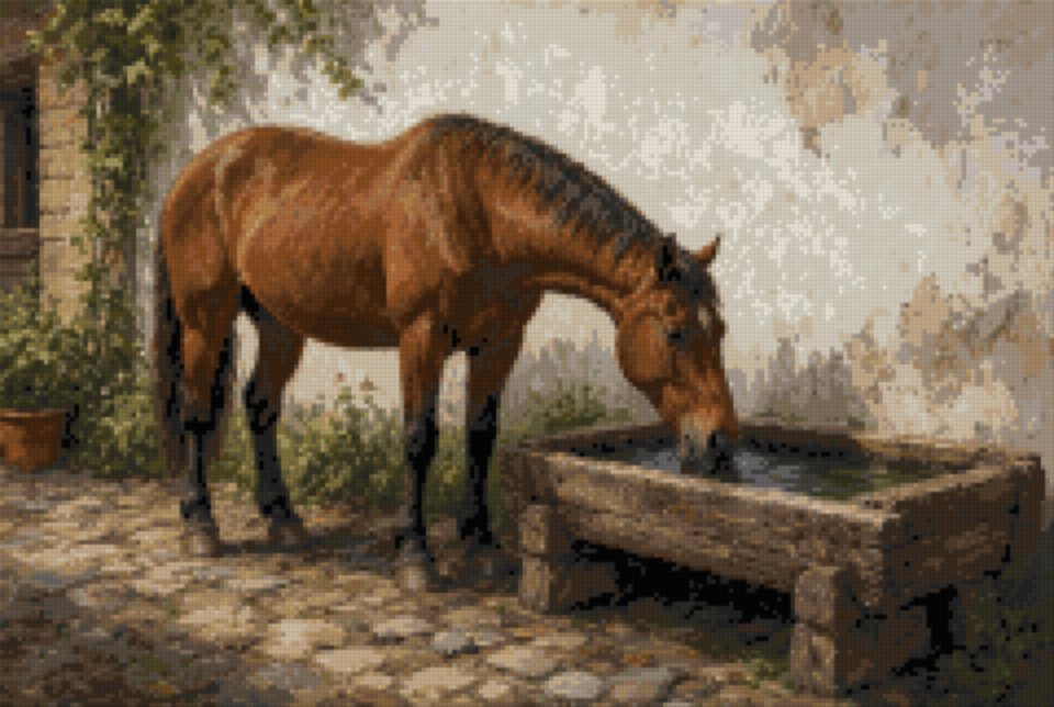 A Horse Drinking