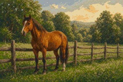 A Chestnut at the Fence