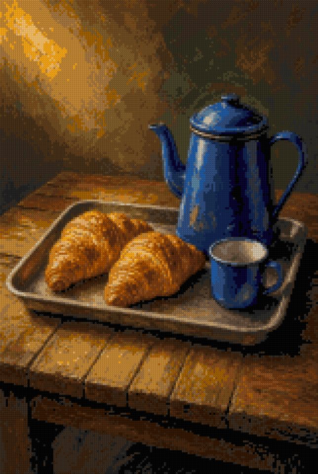 A Tray of Croissants