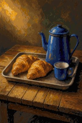 A Tray of Croissants
