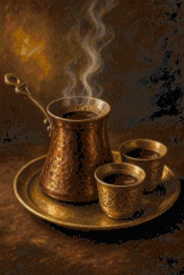 A Brass Coffee Pot