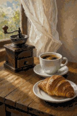 A Grinder and a Croissant