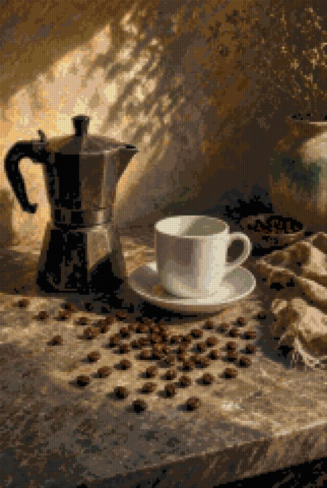 A Moka Pot and a Cup