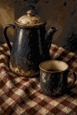 An Enamel Pot