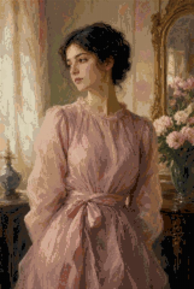 A Pink Muslin Dress