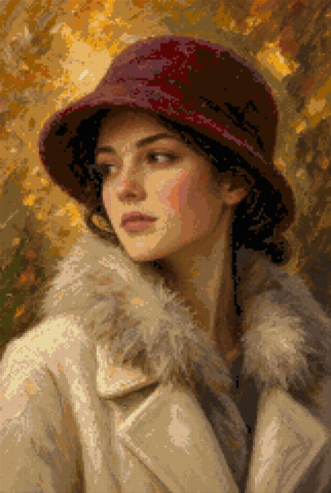 A Burgundy Felt Hat
