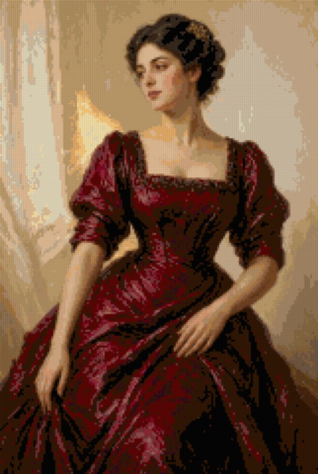 Rochie de catifea bordo