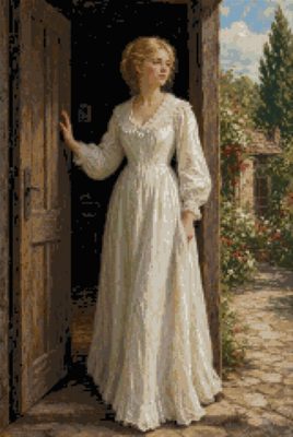 Rochie de muselină albă