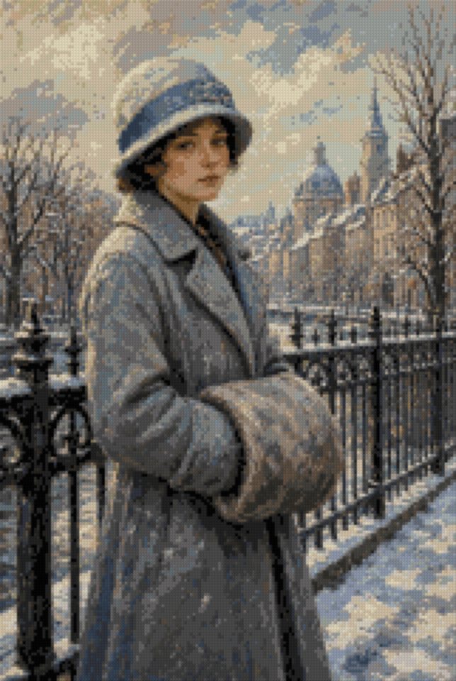 A Blue Cloche Hat