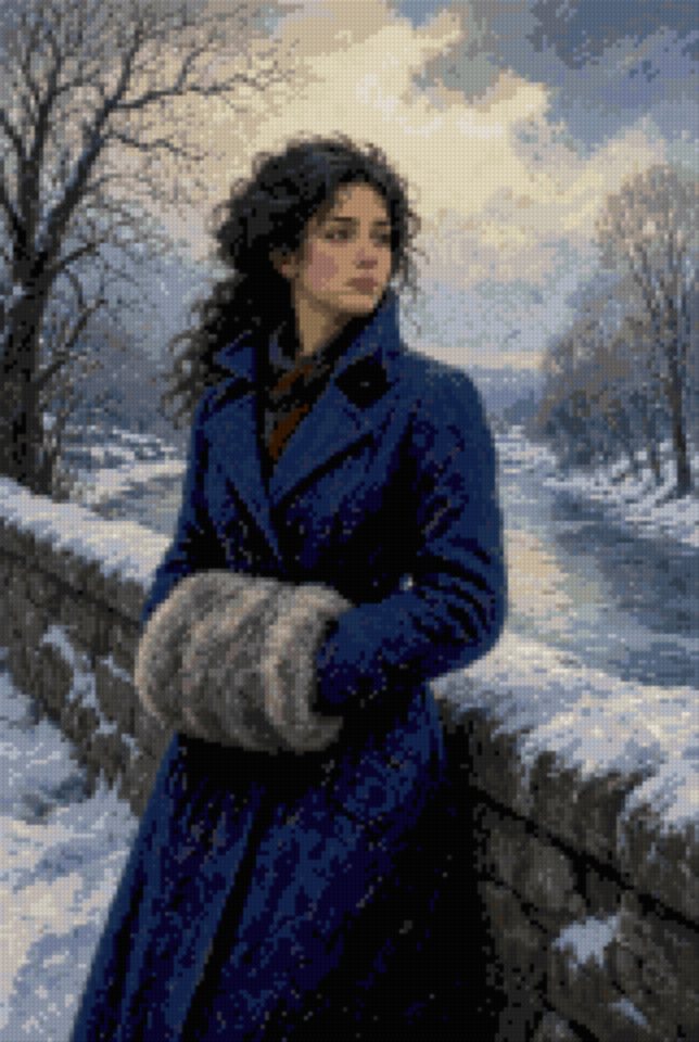 The Muff on the Bridge in Winter