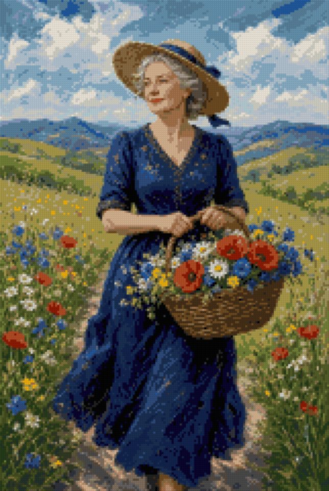 A Basket of Wild Flowers