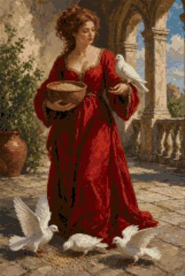 Doves in the Courtyard