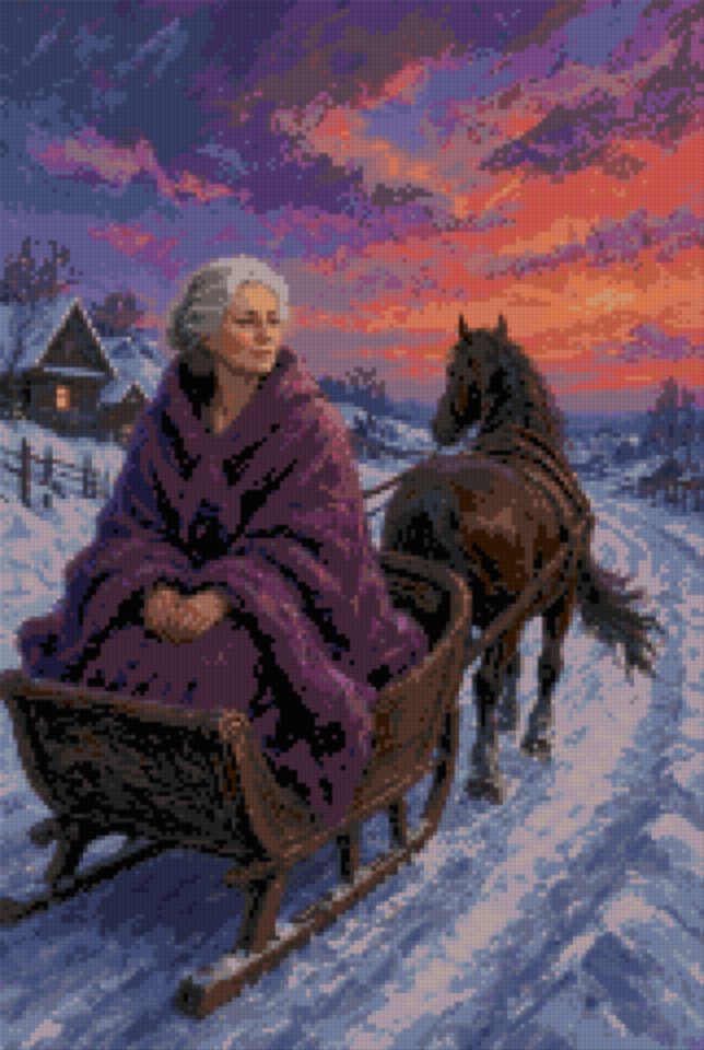 A Sleigh at Dusk