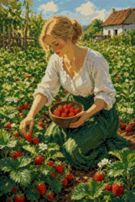 Strawberries in the Garden