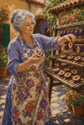 Plums Laid Out to Dry