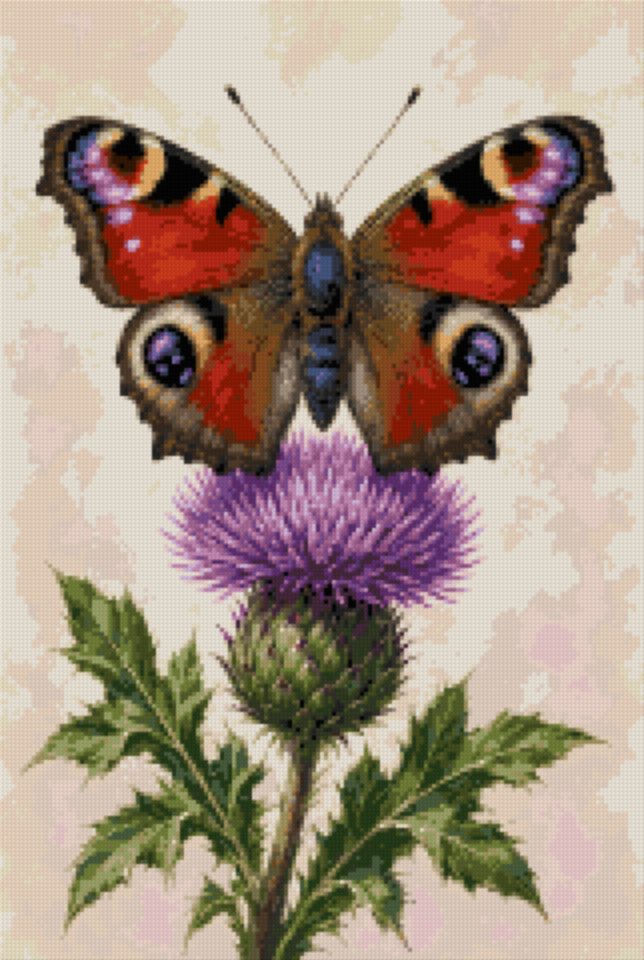 A Butterfly on a Thistle