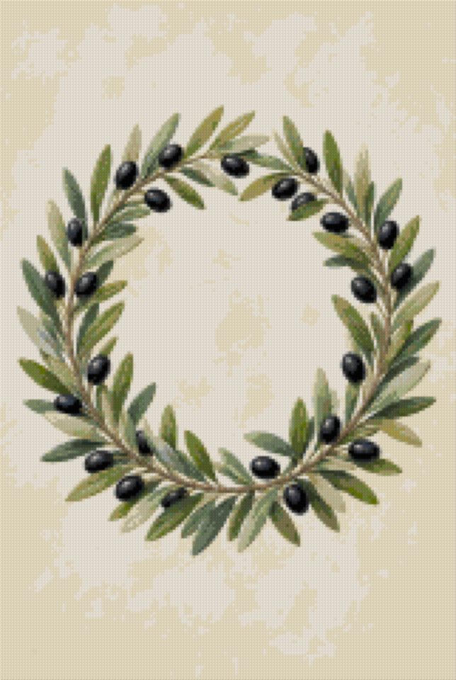 An Olive Wreath with Fruit
