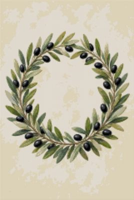 An Olive Wreath with Fruit