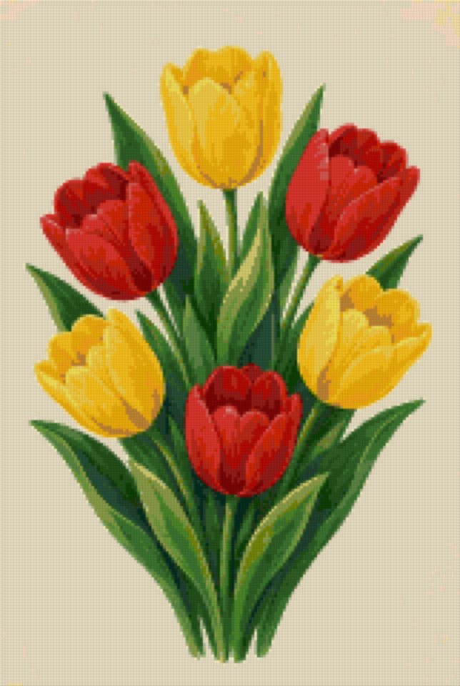 Red and Yellow Tulips