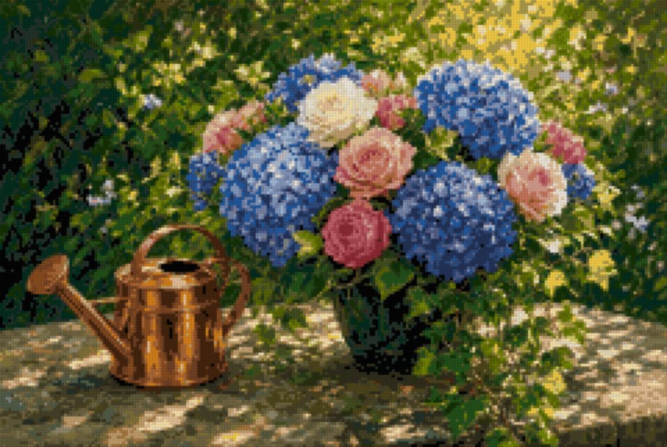Hydrangeas in the Garden