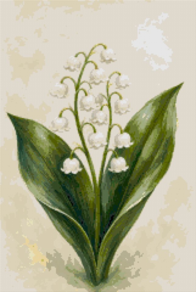 Lily of the Valley on a Pale Ground