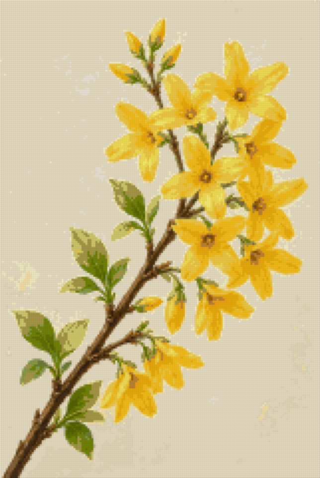 Forsythia in Flower