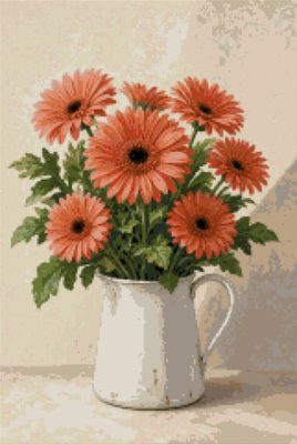 Coral Gerberas