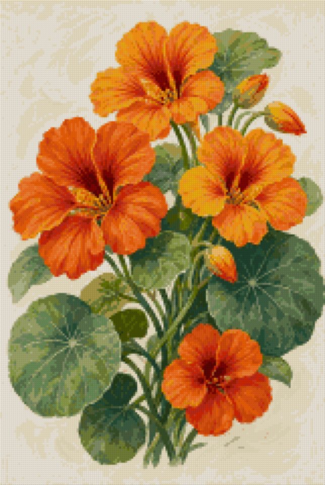 Orange Nasturtiums