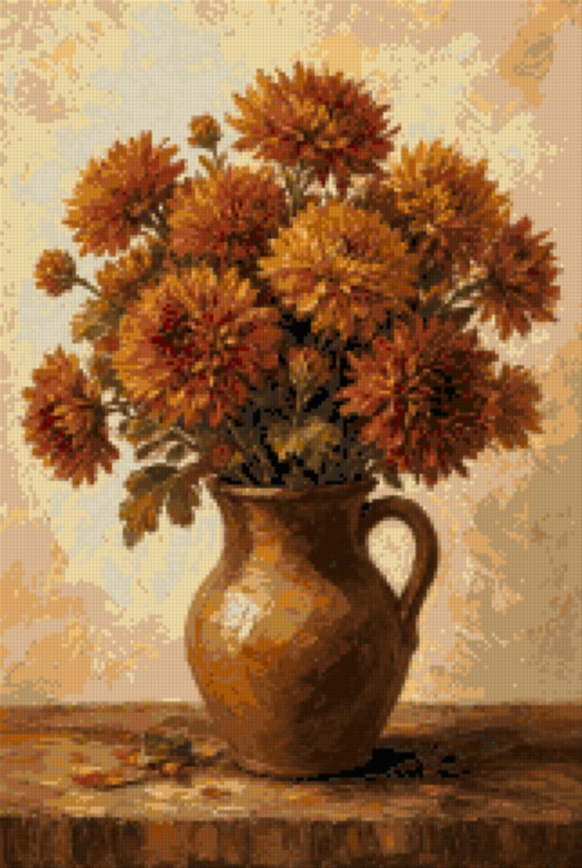 Bronze Chrysanthemums