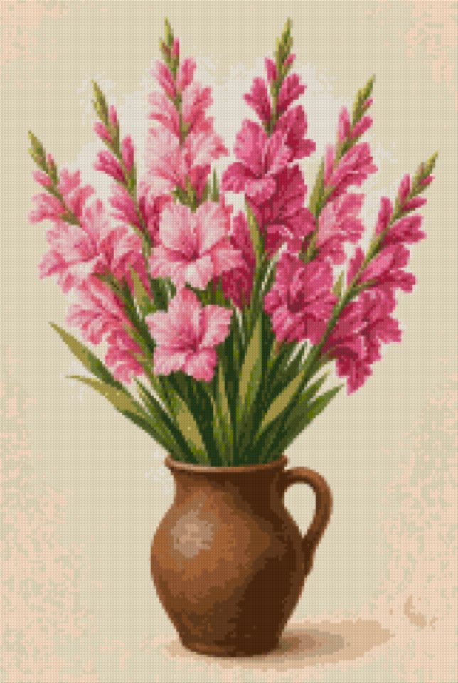 Pink and Magenta Gladioli