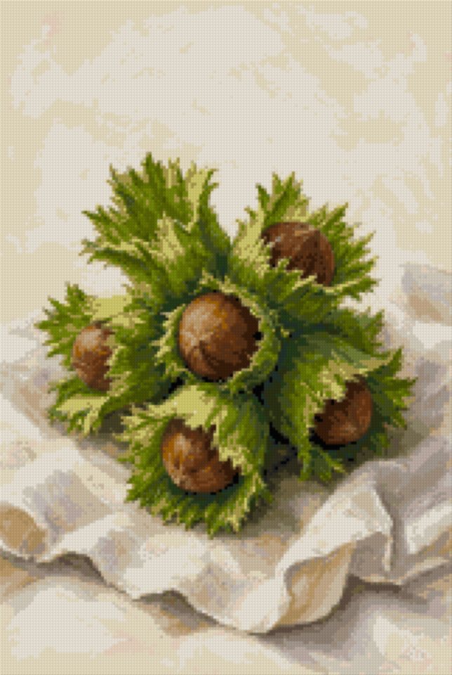 Hazelnuts in Their Husks
