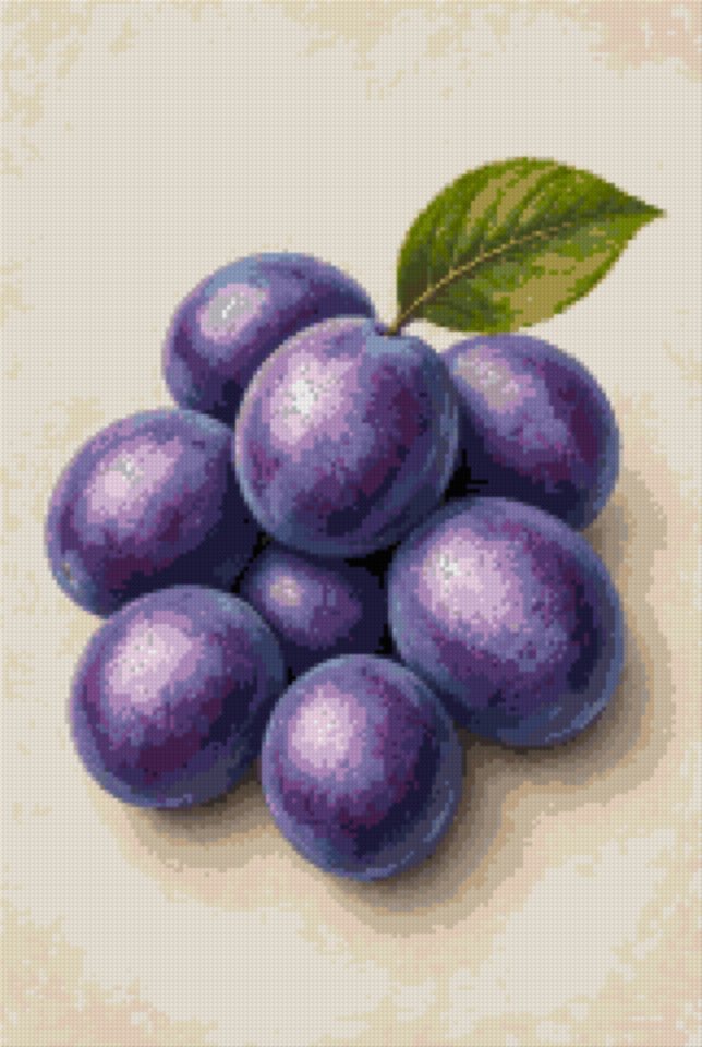 Plums with Their Bloom