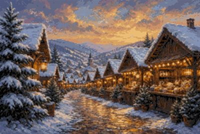 A Winter Market in the Village