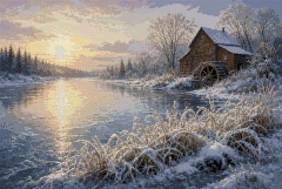A Mill on the River at Dawn