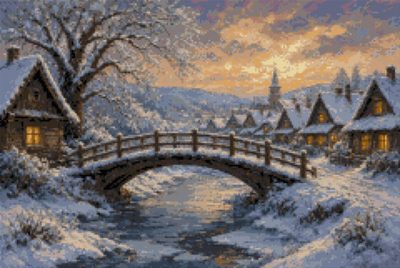A Stone Bridge in Winter