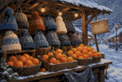A Stall of Knitted Hats