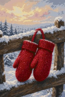 Mittens on the Fence